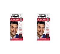 Just For Men Ultra Darkest Black Hair Colour Dye, No Mix Comb-In Applicator to Comb Away The Greys, Ammonia & Peroxide Free - A65 (Pack of 2)
