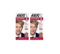 Just For Men Ultra Sandy Blonde Hair Colour Dye, No Mix Comb-In Applicator to Comb Away The Greys, Ammonia & Peroxide Free - A10 (Pack of 2)
