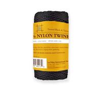 Just For Nets Twisted Tarred Nylon Bank Line Twine, Black, 1lb Spool - Heavy Duty String for Net Repair, Camping, Trot Line Fishing, Bushcraft Cordage (#42-1lb Spool)