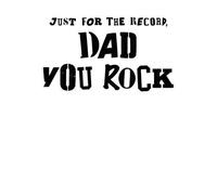 Just For The Record, Dad You Rock Men's T-Shirt - White - M - White