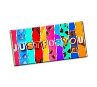 Just for you Chocolate Bar Wrapper Novelty Gift Present for Wedding Marriage Valentine Birthday Groom Bride (#1141) (without chocolate bar)