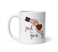Just for You Coffee Mug - Thoughtful Gift Mug for Her, Him, Friends, Coworkers, Loved Ones - Versatile Tea & Coffee Cup for Birthdays, Thank You, Ceramic Mug with Gift-Ready Design