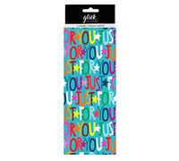 JUST FOR YOU Glick Tissue Wrap Wrapping Paper - 500 x 750mm x 4 Sheets