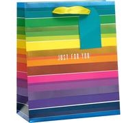 Just For You Rainbow Design Medium Gift Bag