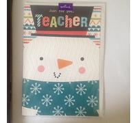 Just For You Teacher Christmas Card