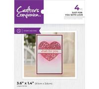 Just For You With Love Stamp & Die by Crafter's Companion