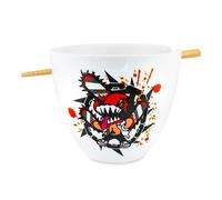 Just Funky Chainsaw Man 16-Ounce Ceramic Ramen Bowl and Chopstick Set