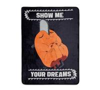 Just Funky Chainsaw Man Pochita Show Me Your Dreams Fleece Throw Blanket | 45 x 60 Inches