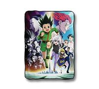 JUST FUNKY Hunter x Hunter Blanket | Hunter x Hunter Merch Gift | Gon, Kurapika, Killua, Leorio, Hisoka, and Phantom Troupe | 45 x 60 Inches Blanket | Officially Licensed