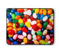 Just Funky Jelly Bean Fleece Throw Blanket | 45 x 60 Inch Cozy Lightweight Blanket