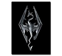 Just Funky Skyrim Dragon Emblem Lightweight Fleece Throw Blanket | 45 x 60 Inches