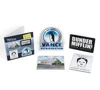 Just Funky The Office Fridge Magnet Set - 4pcs Cool 4x3 Inches Flat Refrigerator Magnets