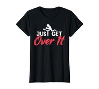 Just Get Over It Value Graphic T-Shirt, Women, Black, M