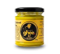 Just Ghee A2 Cultured Ghee 150g | Grass-Fed Jersey Cow Ghee | A2 Cultured Ghee from Cultured Butter | Rich Nutty Aroma | Lactose & Casein Reduced | High Smoke Point | Made in UK