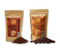 Just Ghee Mysore Filter Coffee, Ground and Beans, Traditional Indian Coffee (Fine, Coffee Beans 200g)