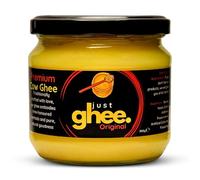 Just Ghee Original Cow Ghee 300g - Premium Grass Fed Ghee Butter - Pure Artisan Handmade Ghee for Cooking, Keto & Ayurveda - Lactose Free, High Smoke Point, Lab Tested, Non-GMO & Vegetarian