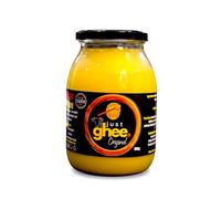 Just Ghee Original Cow Ghee 900g - Premium Grass Fed Ghee Butter - Pure Artisan Handmade Ghee for Cooking, Keto & Ayurveda - Lactose Free, High Smoke Point, Lab Tested, Non-GMO & Vegetarian