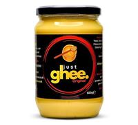 Just Ghee Original Cow Ghee | Premium Grass-Fed Butter Ghee | High Smoke Point | Rich Taste | Nutrient-Rich | Vegetarian | Lab Tested | 600g
