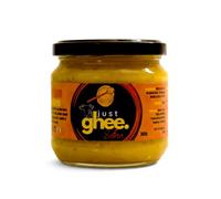 Just Ghee Saffron Ghee | Premium Kashmiri Saffron Infused Grass-Fed Clarified Butter | Made in the UK | 300g
