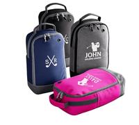 Just Giftz | Personalised Golf Boot Bag - Water Resistant TPU Shoe Bag with Mesh Pocket & Ventilation | Custom Golf Gift Bag | 6 Colours, 4 Designs - 8 Litre, 35x19x12cm