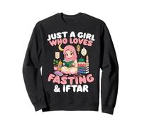 Just Girl Loves Fasting Iftar Muslim Ramadan Sweatshirt