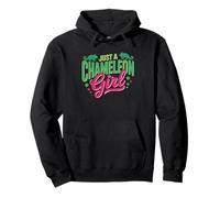 Just Girl Who Loves Chameleons Reptile Keeper Chameleon Pullover Hoodie