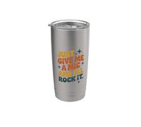 Just Give Me A Mic and I'll Rock It, Singing Singer Stainless Steel Insulated Tumbler