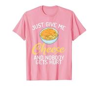 Just give me Cheese and Nobody gets Hurt Snack Cheese T-Shirt, Men, Pink, 3X-Large
