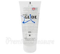 Just Glide Anal lubricant Water based lube Latex safe gel Made 50 / 200 / 1000ml