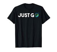 Just Go Travel Addict Globe Airplane World Traveler T-Shirt T-Shirt