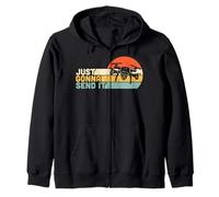 Just Gonna Send It - Drone Pilot Gifts FPV Drone Operator Zip Hoodie