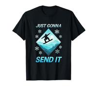 Just Gonna Send It - Skiing Funny Vintage Humor T-Shirt