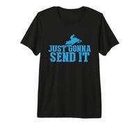 Just Gonna Send It Snowmobile Snow Sled Winter Mountain Gift Premium T-Shirt