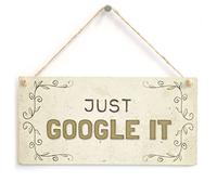 Just Google It Hanging Sign, Nerd Humour Decor