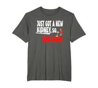 Just Got a New Kidney a Funny Black Men's Kidney Transplant T-Shirt