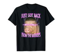 Just Got Back from The Barber Buzz Cut Pig Fade T-Shirt