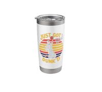 Just Got Dunked Jesus Dunking Baptism Playing Basketball Stainless Steel Insulated Tumbler