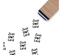 Just Got Laid Chicken Egg Rubber Stamp, 3/5 Inch Small Mini Farm Stamp Scrapbooking Craft