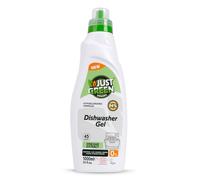 Just Green Organic Dishwasher Gel, Hypoallergenic Formula with Vinegar Extract, 1000ml, 45 Washes