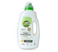 Just Green Organic Laundry Liquid 1500ml, Non-Toxic Formula, Vegan & Eco-Friendly Washing Liquid Detergent, Safe Baby Detergent, Recyclable Packaging