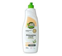 Just Green Organic Washing Up Liquid 750ml, Non-Toxic Formula, Vegan & Eco Friendly Dish Liquid, No Paraben, Hypoallergenic Dish Soap, Recyclable Bottle