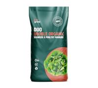 Just Grow DUO Organic Fertiliser Pellets 1kg. Seaweed & Chicken Manure Blend. Professional Organic Plant Food for Fruit & Vegetables. Improves Soil Structure, Yield & Uniformity