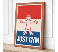 Just Gym Vintage Canvas Wall Art Print 18x12 Inch (46 x 30 cm)