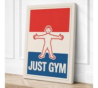 Just Gym Vintage Canvas Wall Art Print 24x16 Inch (61 x 41 cm)
