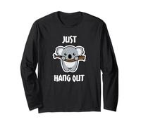Just Hang Out Funny Australia Day Koala Bear Long Sleeve T-Shirt