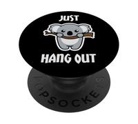 Just Hang Out Funny Australia Day Koala Bear PopSockets Adhesive PopGrip