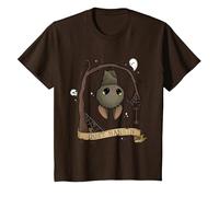 Just Hangin Bat Cute Halloween Animal Spooky Adorable Goth T-Shirt, Youth, Brown, Medium