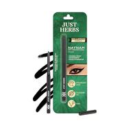 Just Herbs Naynam Day-long Kajal - Deep Black | With Vitamin E | Eye Makeup | Cyclosiloxane-Free | Smudgeproof & waterproof | Long stay - 0.3g
