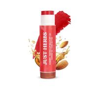 Just Herbs Tinted Lip Balm with SPF 20+ for Dry & Chapped Lips for Men & Women | Hydrating Lip Balm for Pigmented Lips - Cherry, 4g