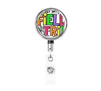 Just Here for Field Day 2023 Retractable Badge Holder Reel Clip Id Card Holder forNurse Student Office Worker